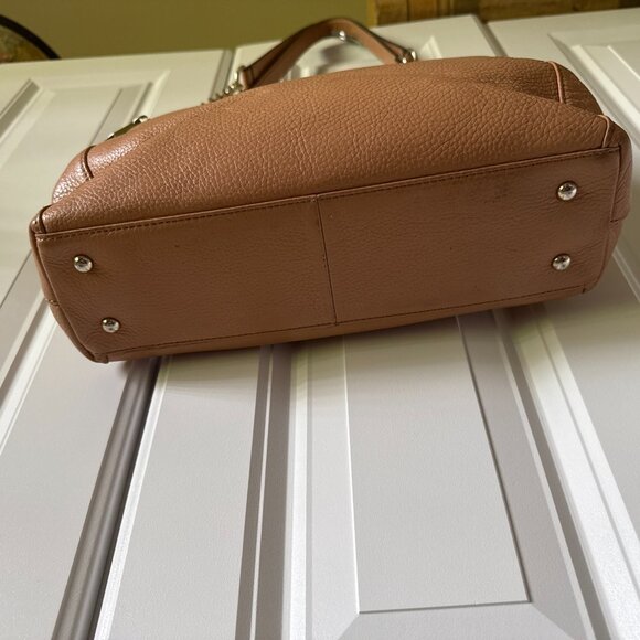 KARL LAGERFELD Triple Compartment Chain Shoulder Bag Beige Vegan Leather - Picture 4 of 14